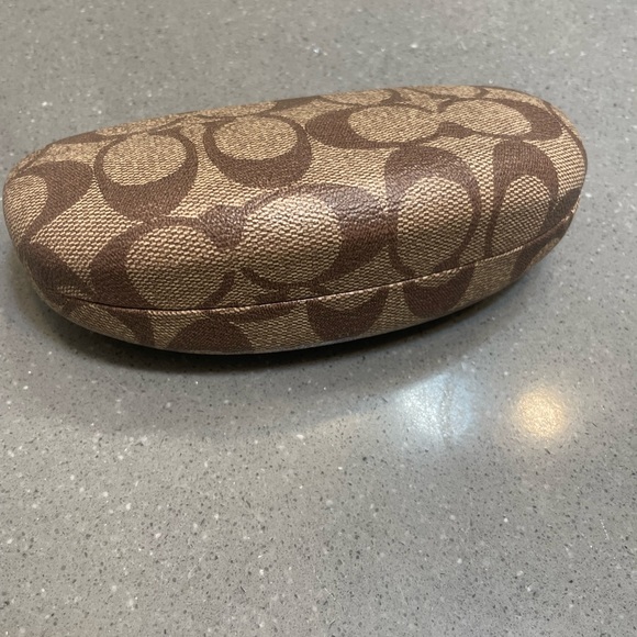 COACH Signature Print Hard Shell Sunglass Case - Picture 2 of 6